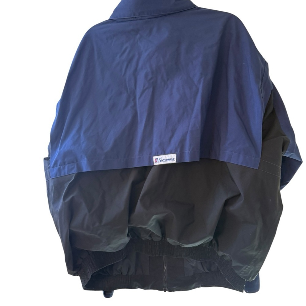 Montana State Bobcat Football 🏈 Navy and Black Men's Windbreaker Jacket - Picture 4 of 5